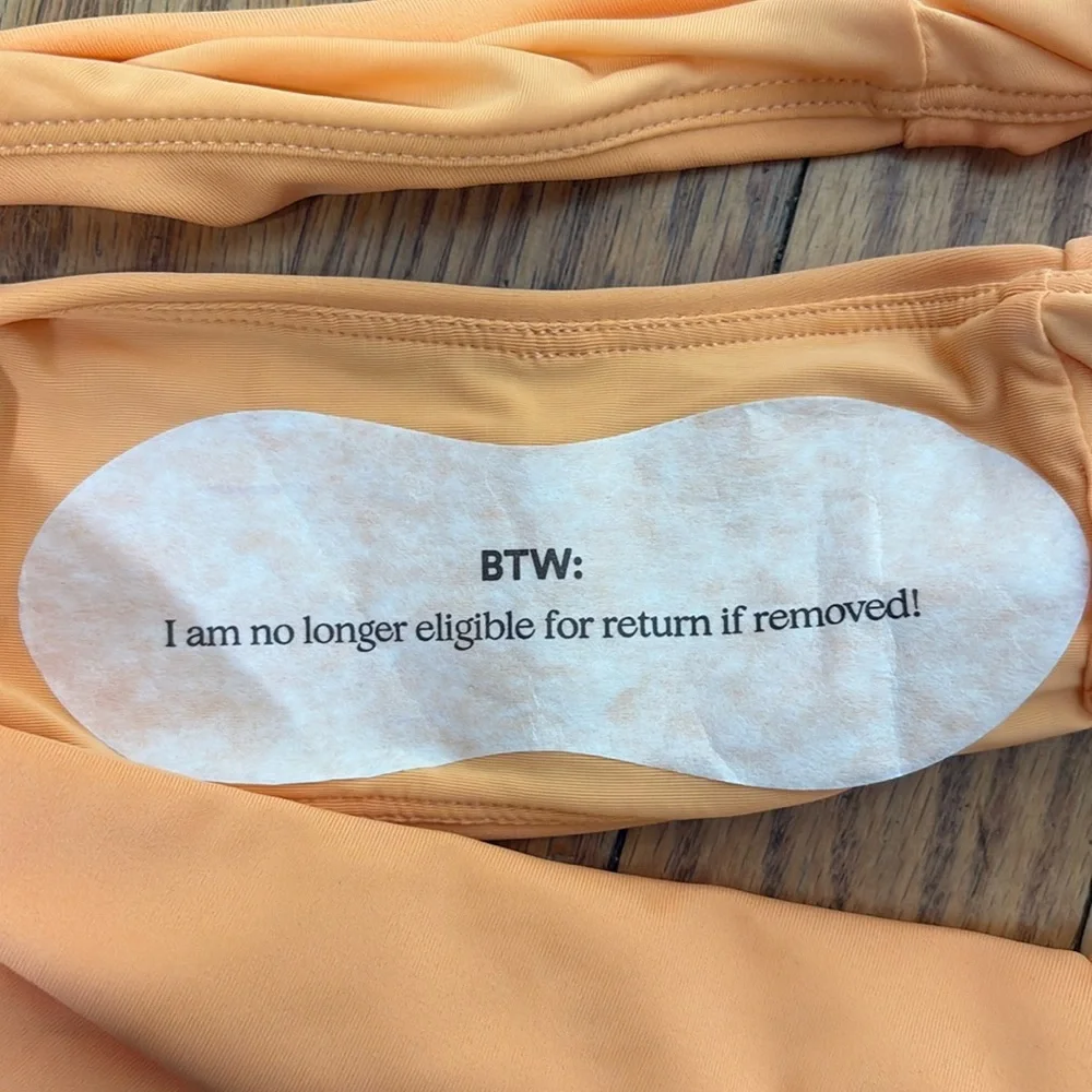Andie Bikini Set Hanalei Top Cheeky Bikini Bottom Papaya Orange‎ size Small NWOT